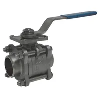 Кран шаровый полнопроходной трехсоставной из нержавеющей стали. Stainless steel full port ball valve, 3 piece 2026